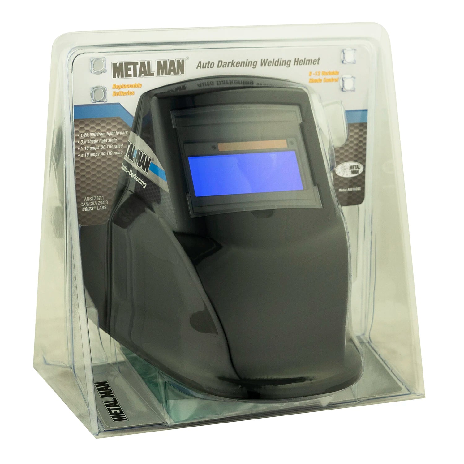 Metal Man AB8100SC Black with 9-13 Shade