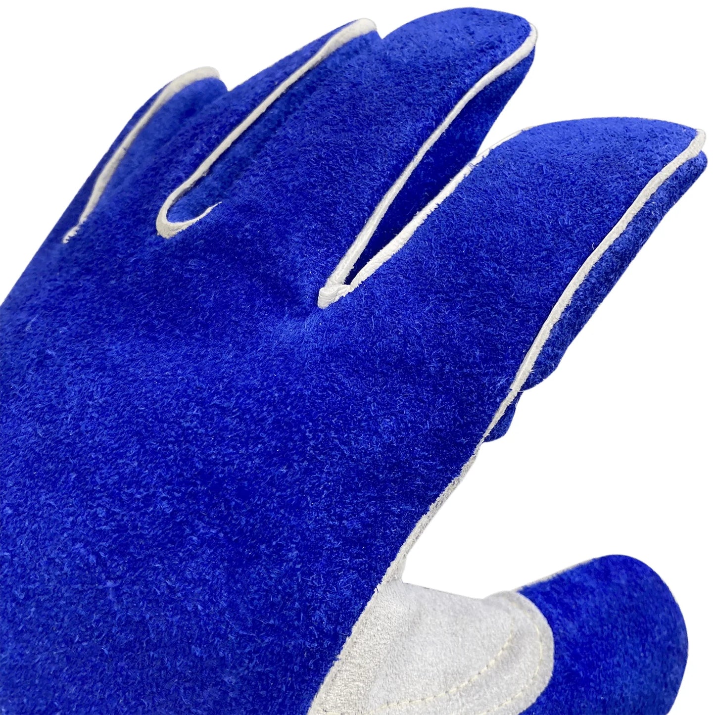 Premium Blue Side Split Cowhide 14” Stick Welding Glove
