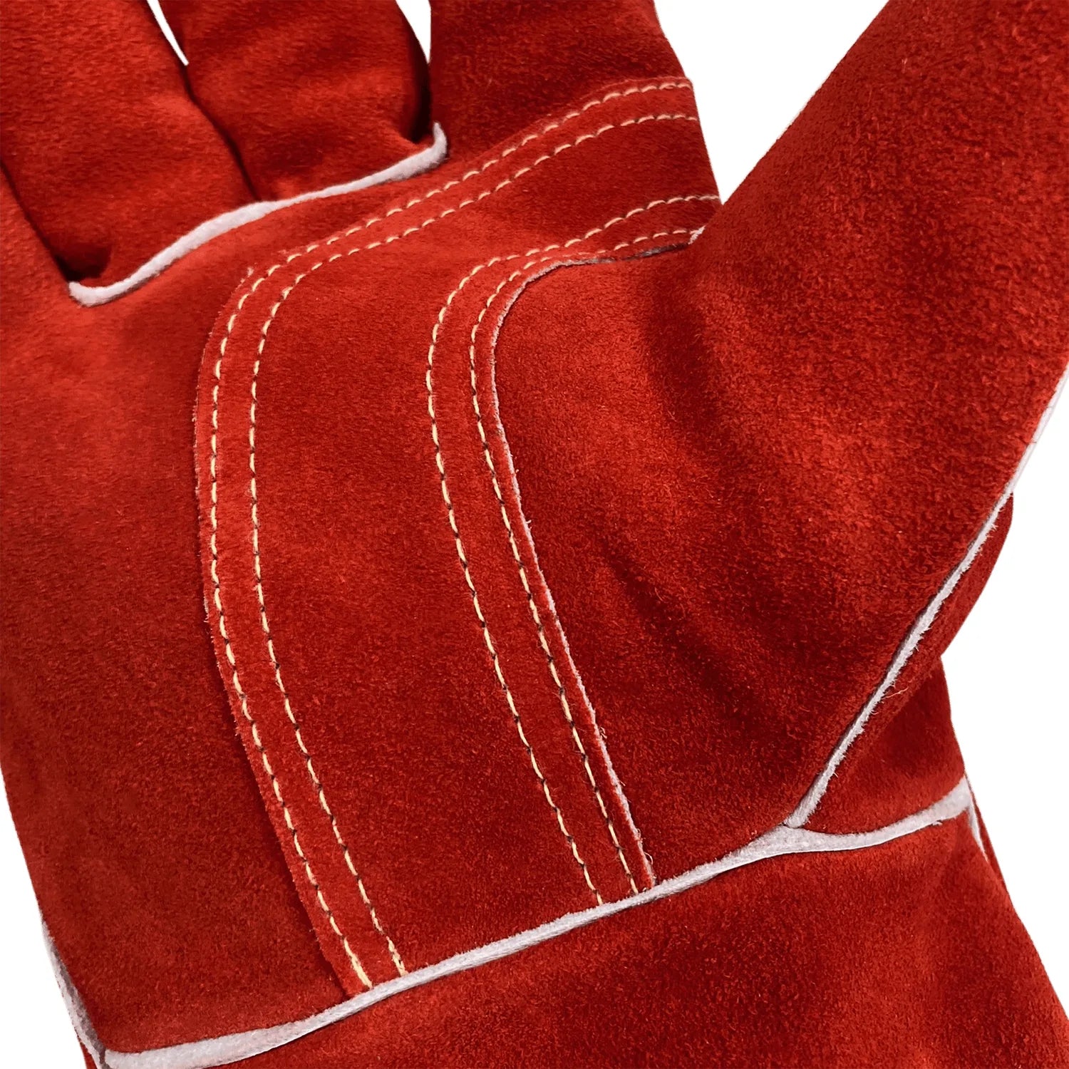Premium Red Side Split Cowhide 14” Stick Welding Glove
