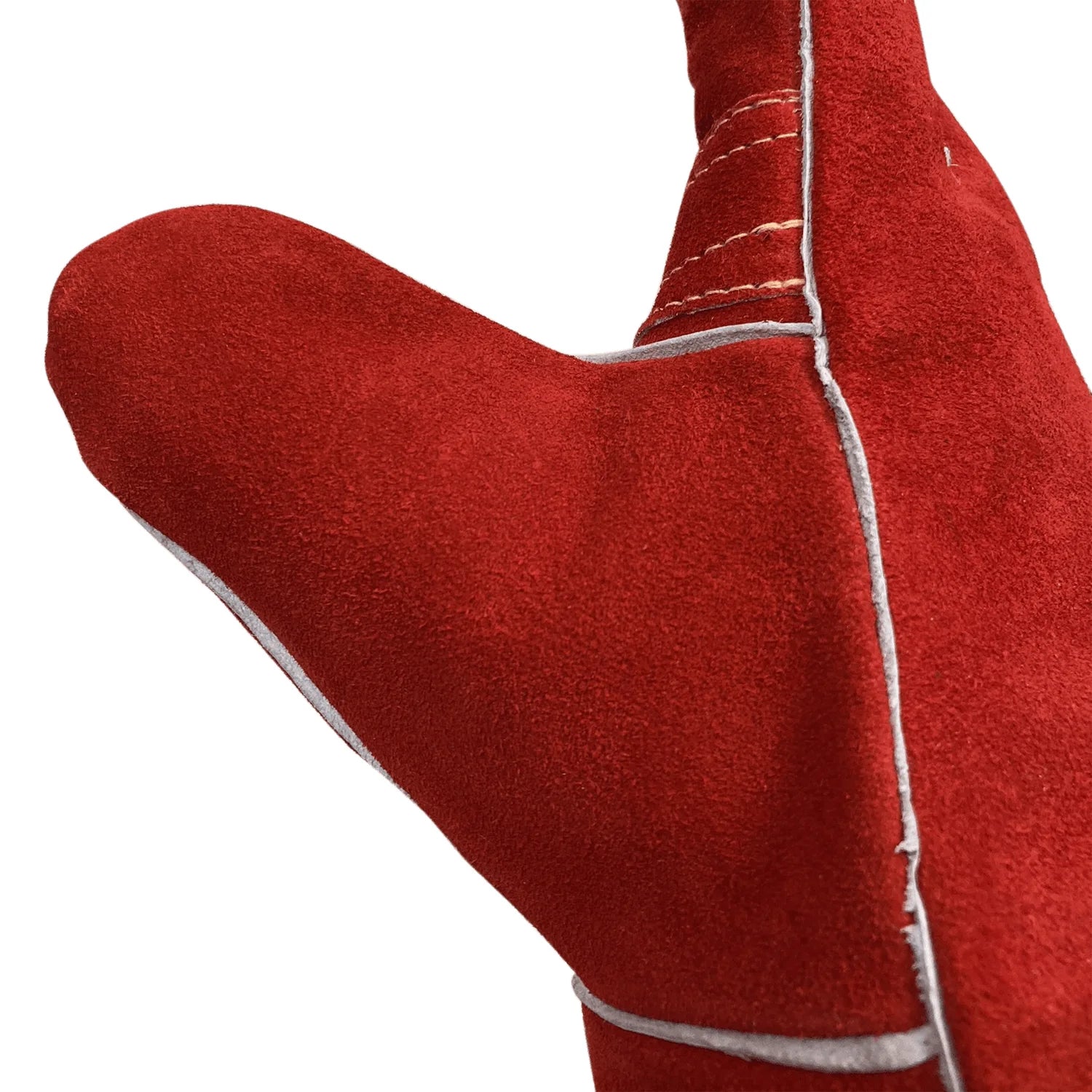 Premium Red Side Split Cowhide 14” Stick Welding Glove
