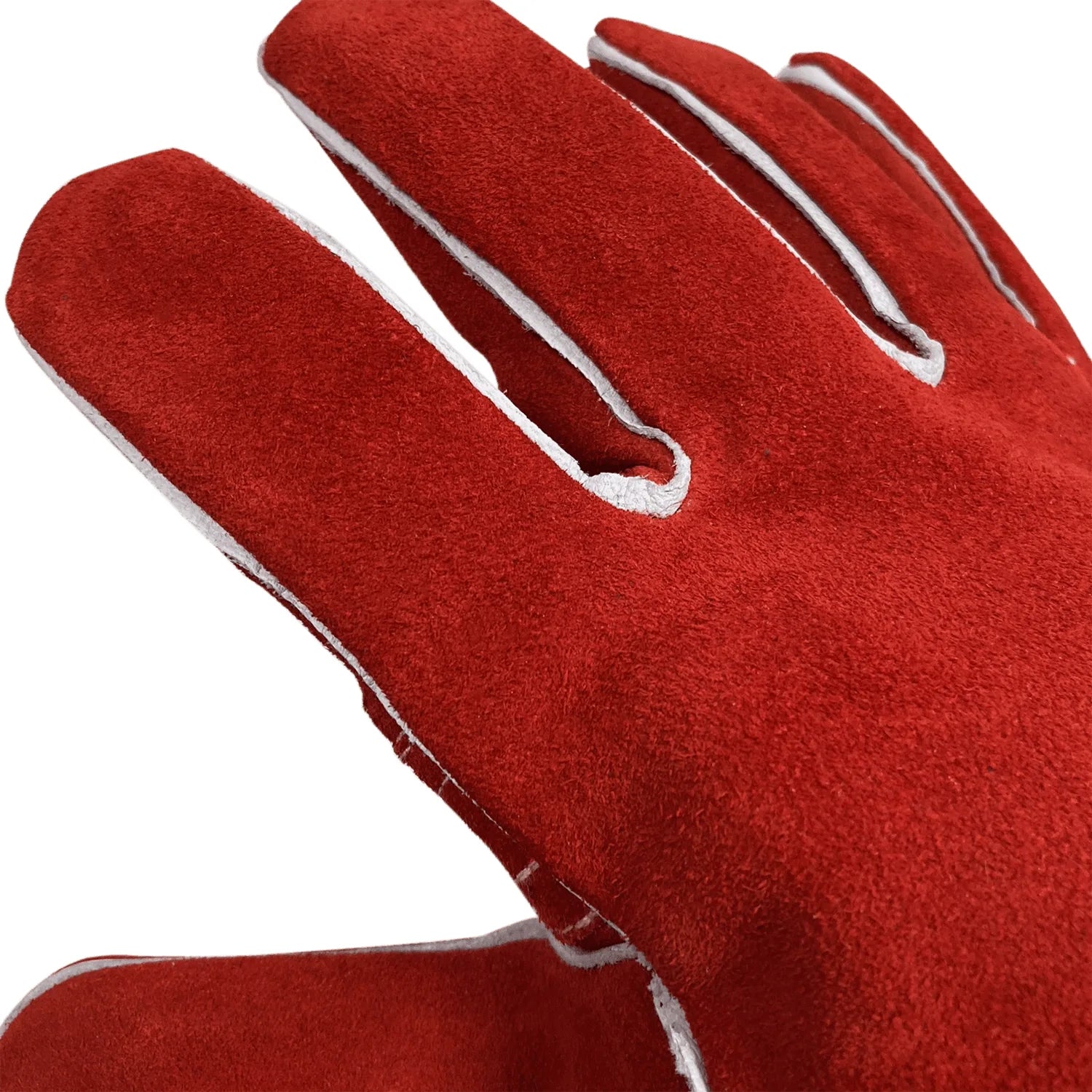 Premium Red Side Split Cowhide 14” Stick Welding Glove