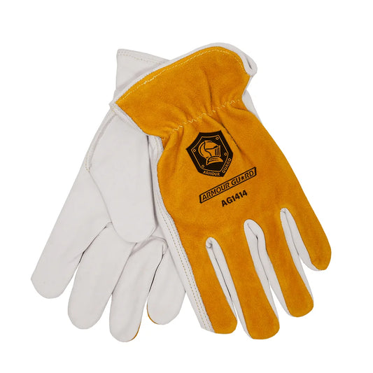 Super Premium Pearl Cowhide Palm with Cowhide Split Drivers Glove