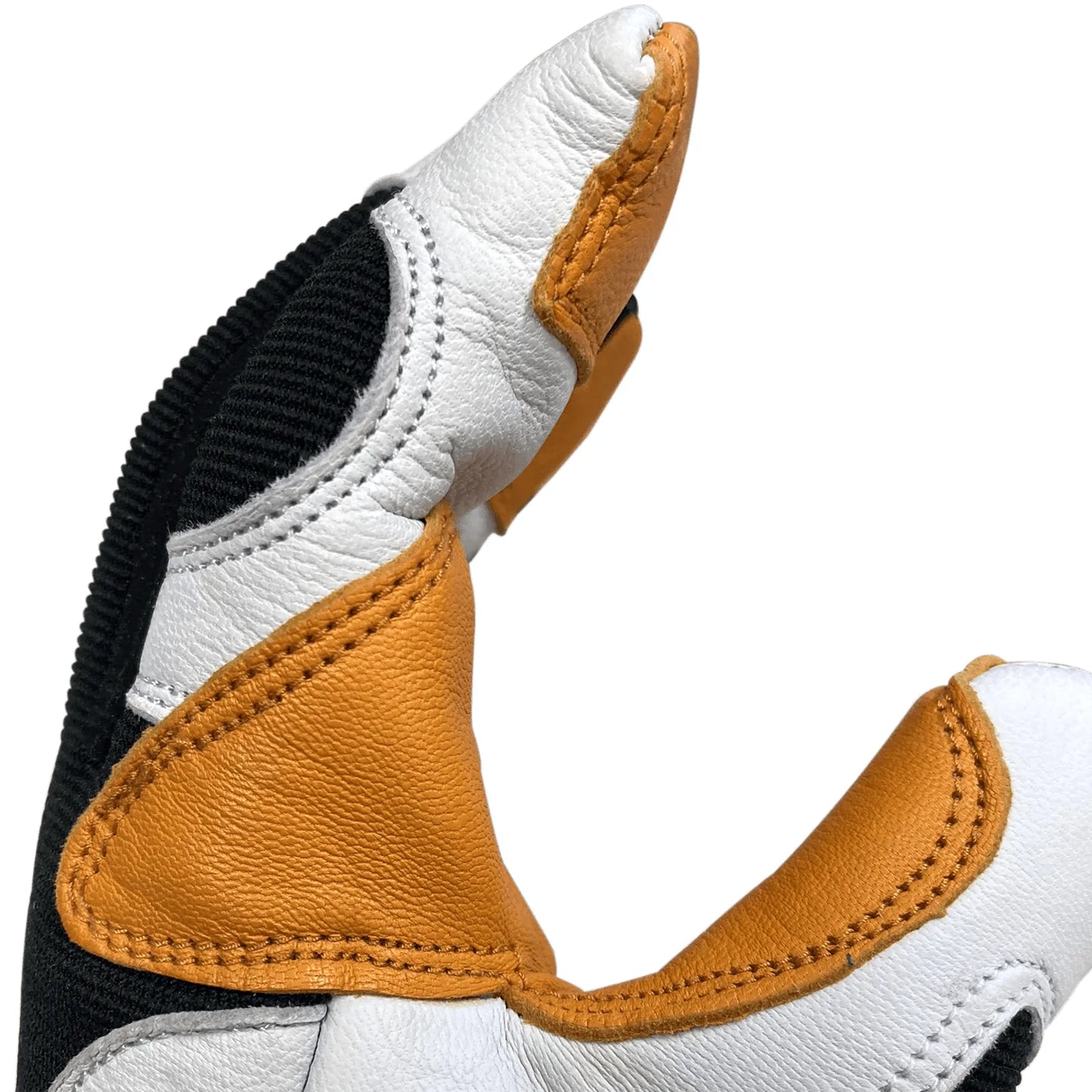 Superior Gold & Pearl Goatskin Double Palm and Thumb Mechanics Glove