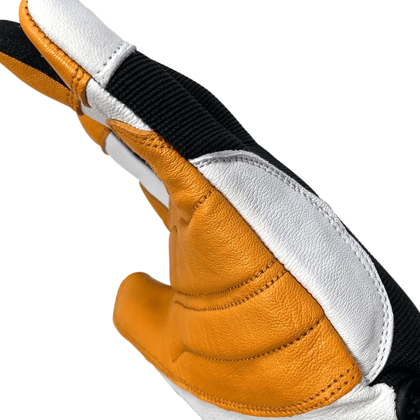 Superior Gold & Pearl Goatskin Double Palm and Thumb Mechanics Glove