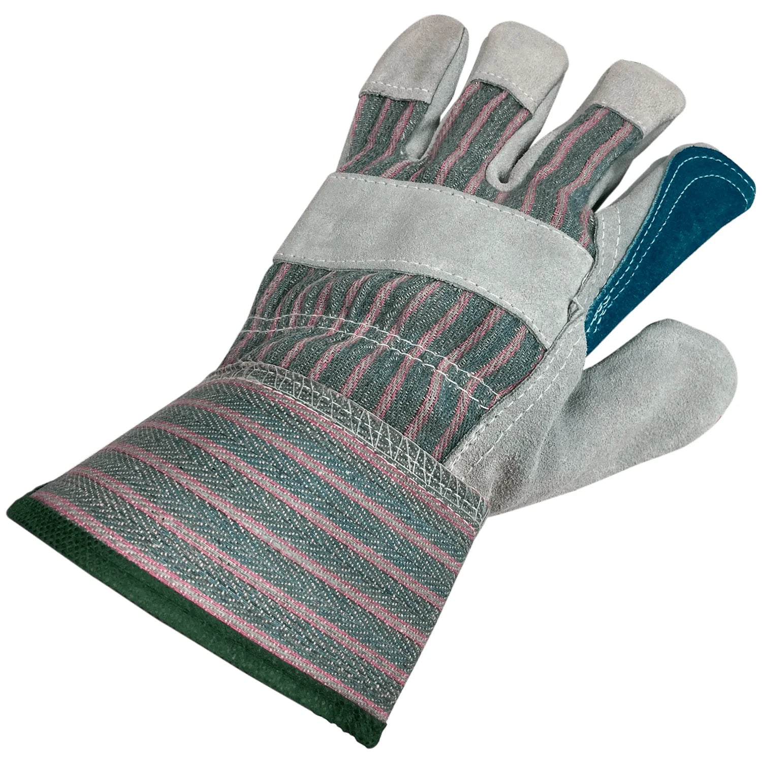 Premium Work Glove Made From Shoulder Split Cowhide Featuring Double Palm/Knuckle Strap