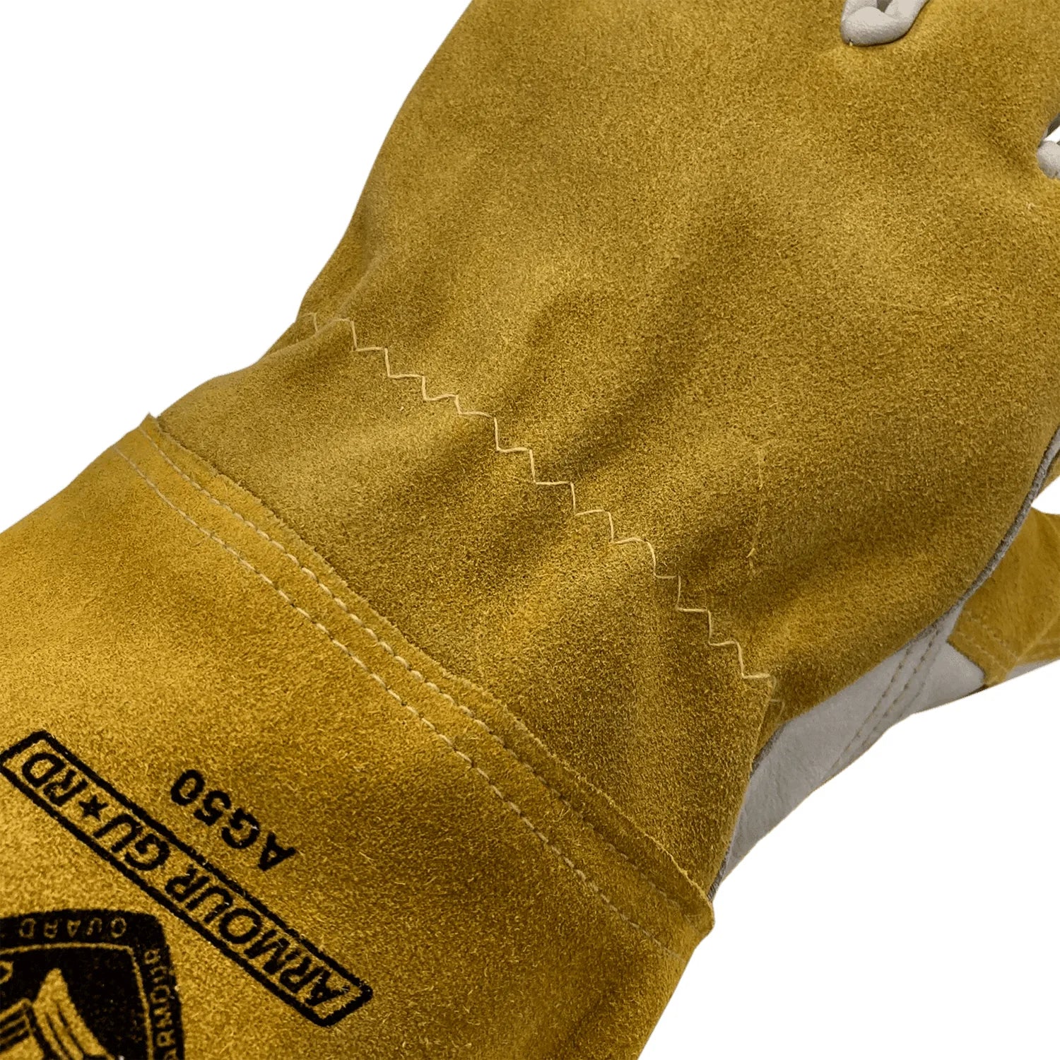 Top Grain Cowhide Palm With Cowhide Split MIG Welding Glove