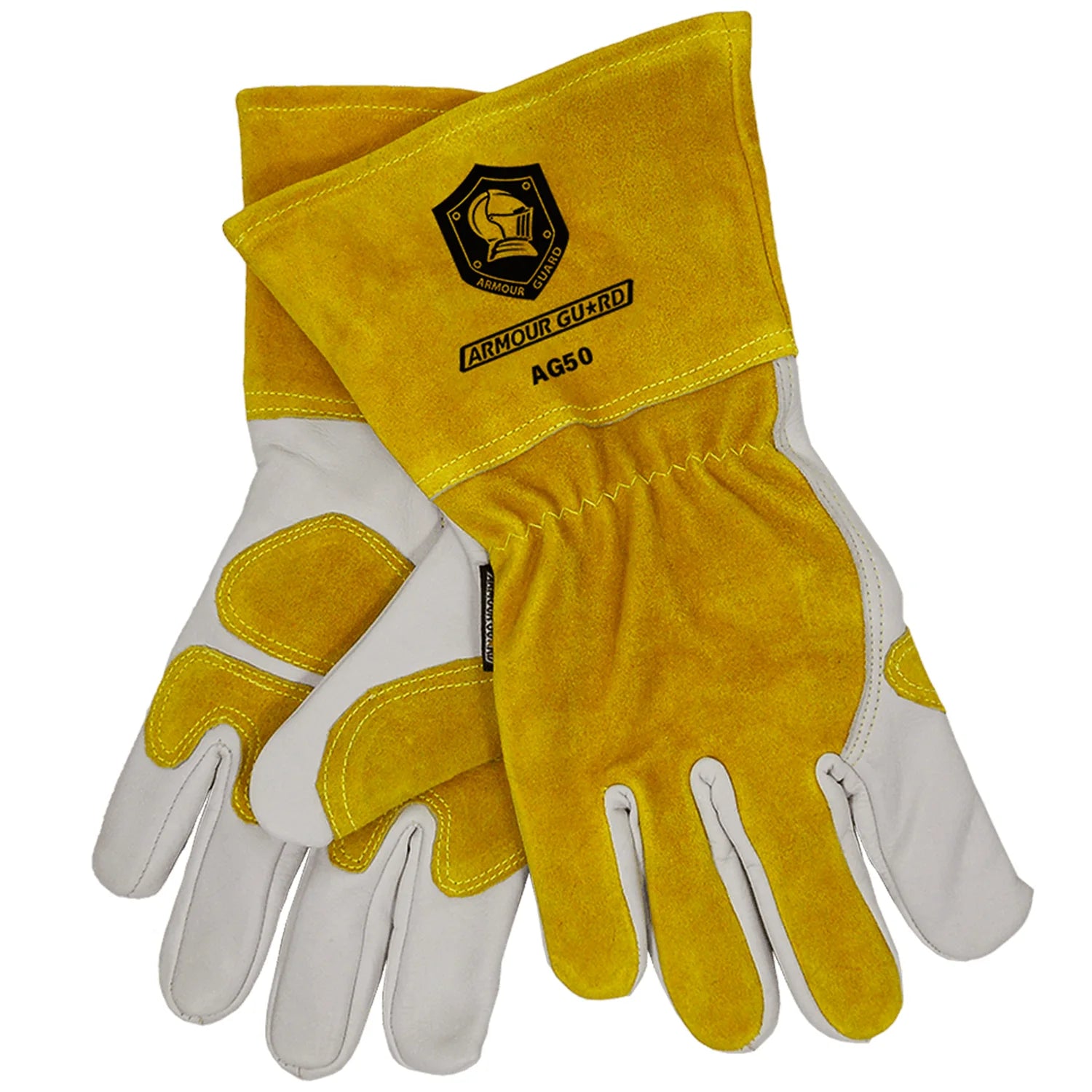 Top Grain Cowhide Palm With Cowhide Split MIG Welding Glove