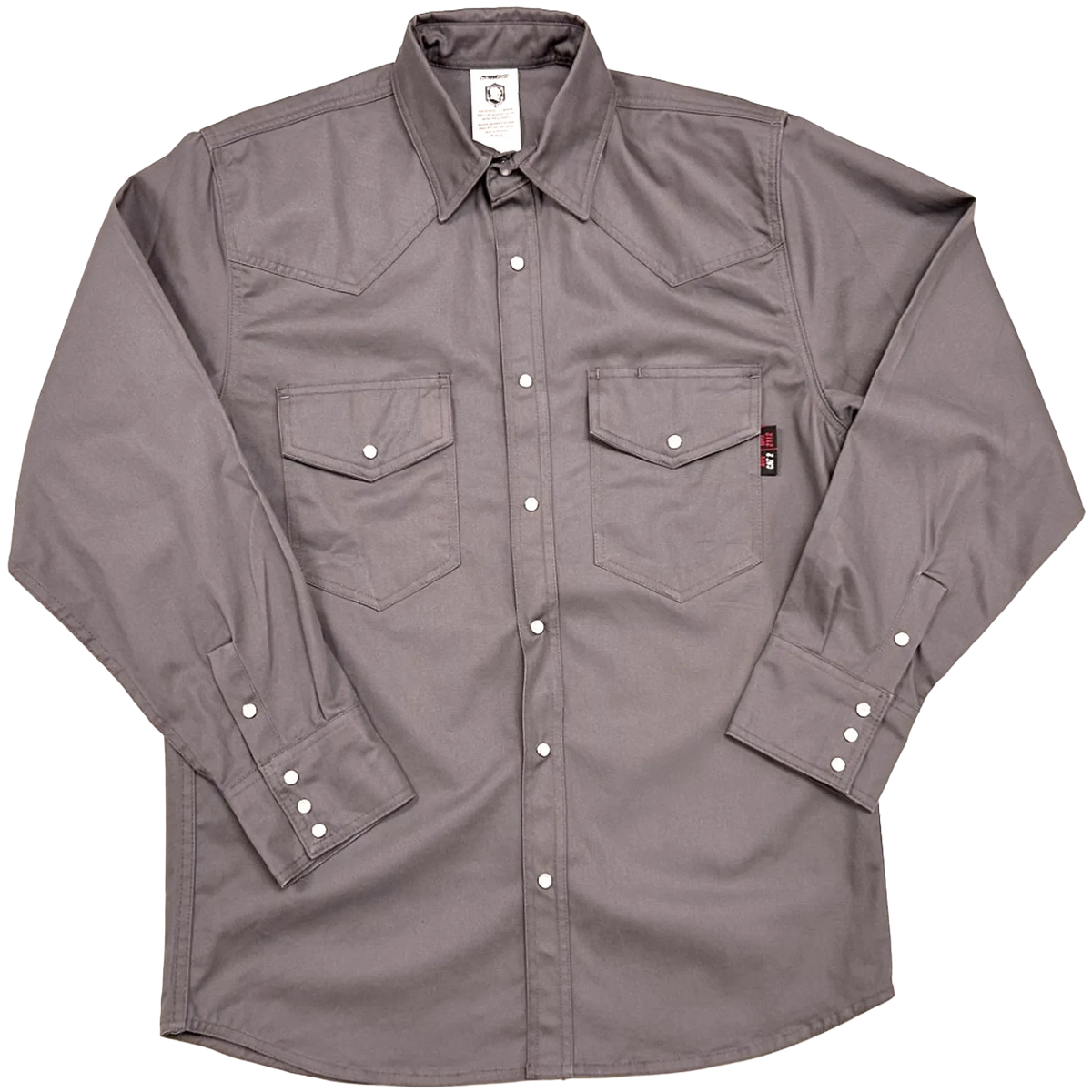 Armour Guard FR Gray Western Style Work Shirt - X-Large