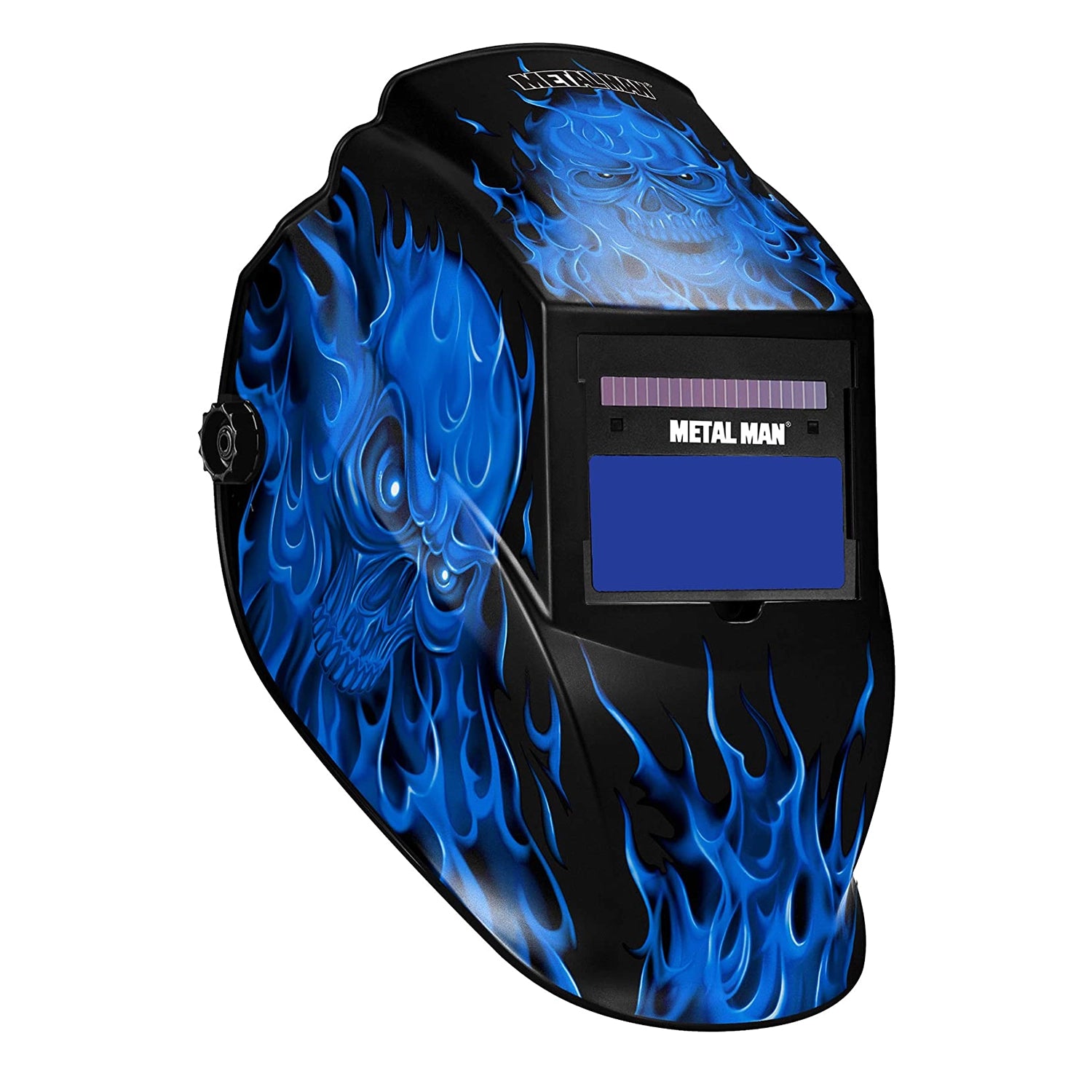 MM AD 9-13 Variable SDRG4 Blue Skull/Flame Helmet