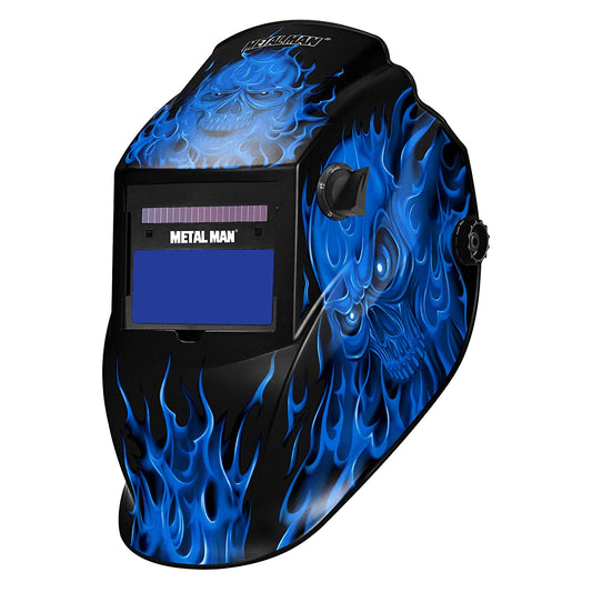 MM AD 9-13 Variable SDRG4 Blue Skull/Flame Helmet
