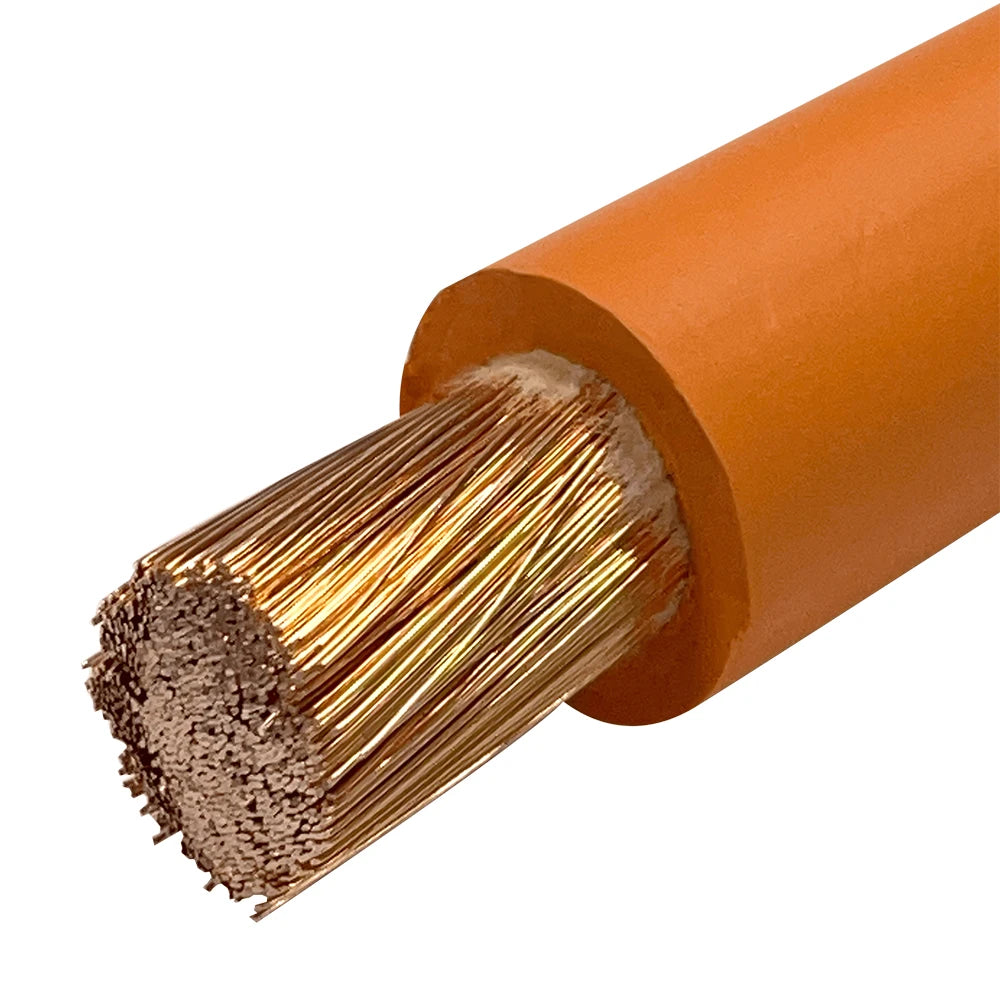 #1/0 250/FT Reel Orange Welding Cable