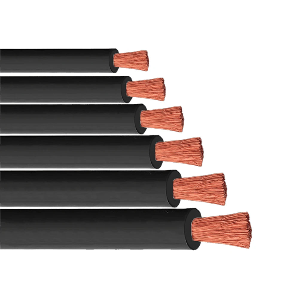 #2/0 Black Welding Cable 100 Meter Reels (328 Feet)