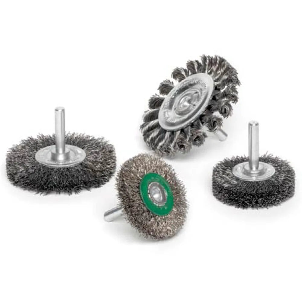 3 in Crimped Wire Wheel Brush with 1/4 in Shank