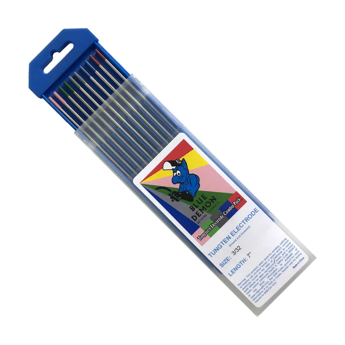 Tungsten Electrode Combo Pack 3/32In x 7In 10 Pc Pack